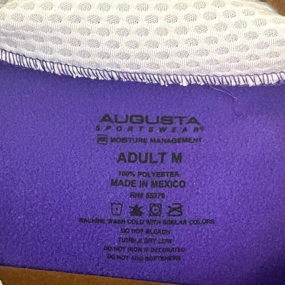 NWOT Augusta Sportswear Size M Stoked Tonal Purple Heather Hoodie - Picture 3 of 6